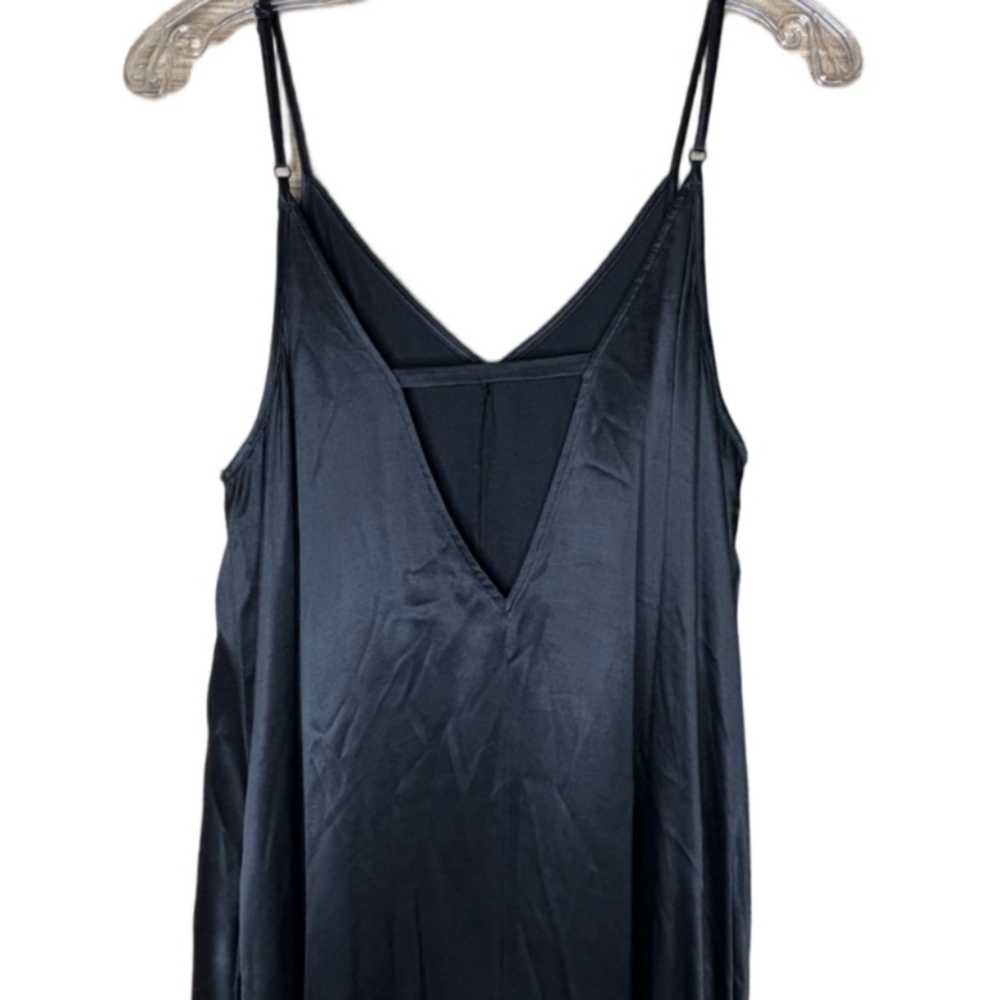 Favorite Daughter Classic Black Maxi Slip Dress Size Medium - Picture 7 of 14
